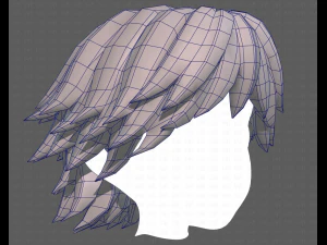 Base Hair for Boy V21 3D Model