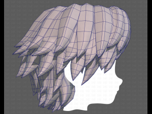 Base Hair for Boy V21 3D 模型
