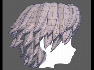 Base Hair for Boy V21 3D Model