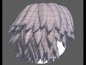 Base Hair for Boy V21 3D Model