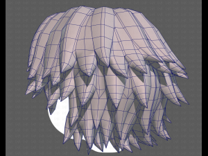 Base Hair for Boy V21 3D 模型
