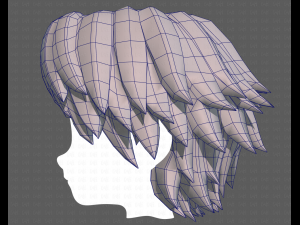 Base Hair for Boy V21 3D 模型