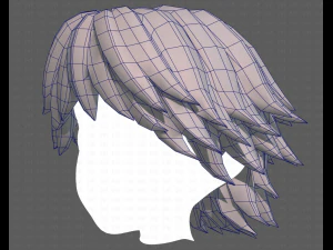 Base Hair for Boy V21 3D Model