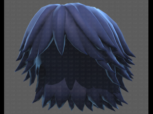 Base Hair for Boy V21 3D 模型