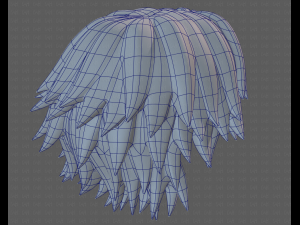 Base Hair for Boy V21 3D 模型