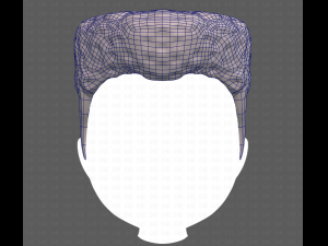 Base Hair for Boy V22 3D Модель