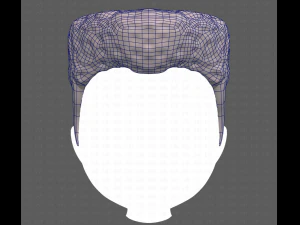 Base Hair for Boy V22 3D Model