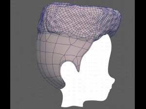 Base Hair for Boy V22 3D Model