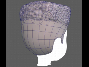Base Hair for Boy V22 3D Model