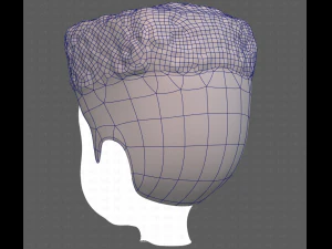 Base Hair for Boy V22 3D Model