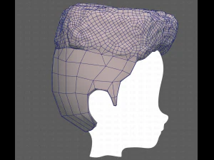 Base Hair for Boy V22 3D Model