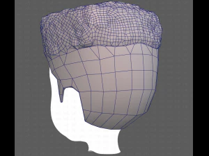Base Hair for Boy V22 3D Model