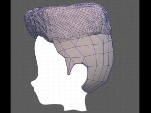 Base Hair for Boy V22 3D Model