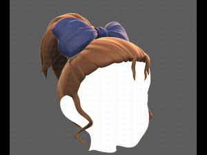 Base Hair for girl V23 3D Модель