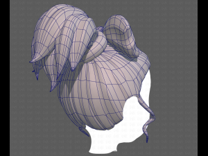 Base Hair for girl V23 3D Модель