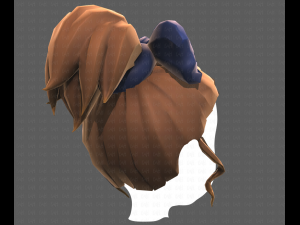 Base Hair for girl V23 3D Модель