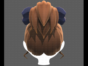 Base Hair for girl V23 3D Модель