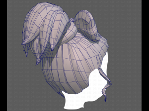 Base Hair for girl V23 3D Модель