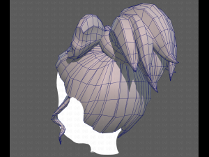Base Hair for girl V23 3D Модель