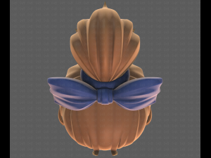 Base Hair for girl V23 3D Модель