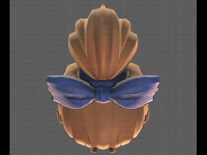 Base Hair for girl V23 3D Модель