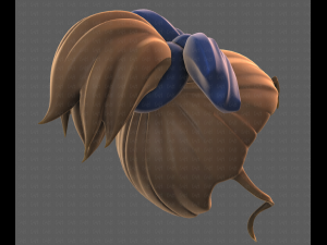 Base Hair for girl V23 3D Модель