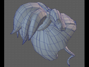 Base Hair for girl V23 3D Модель