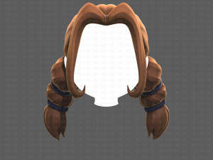 Base Hair for girl V24 Model 3D