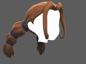 Base Hair for girl V24 Model 3D