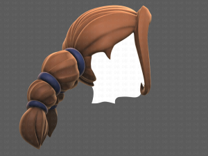 Base Hair for girl V24 Model 3D