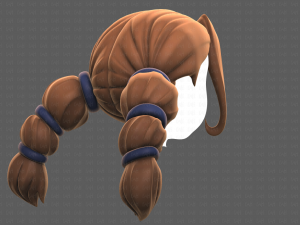 Base Hair for girl V24 Model 3D