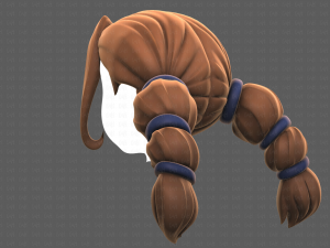 Base Hair for girl V24 Model 3D