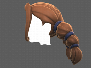 Base Hair for girl V24 Model 3D