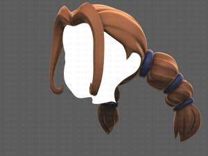 Base Hair for girl V24 Model 3D