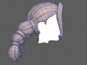 Base Hair for girl V24 Model 3D