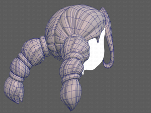 Base Hair for girl V24 Model 3D