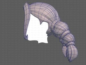 Base Hair for girl V24 Model 3D