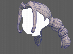 Base Hair for girl V24 Model 3D