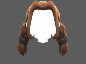 Base Hair for girl V24 Model 3D