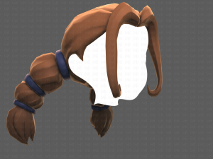 Base Hair for girl V24 Model 3D
