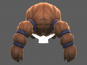 Base Hair for girl V24 Model 3D