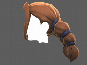 Base Hair for girl V24 Model 3D