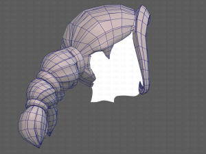 Base Hair for girl V24 Model 3D