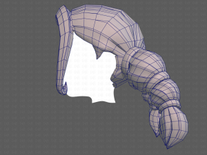 Base Hair for girl V24 Model 3D