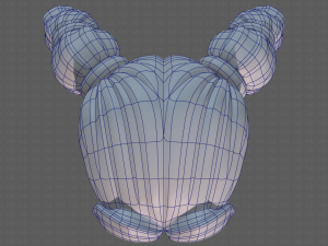 Base Hair for girl V24 Model 3D