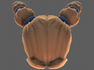 Base Hair for girl V24 Model 3D