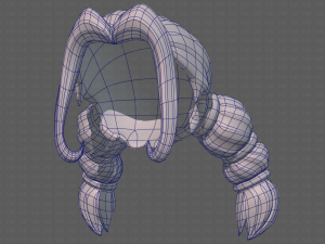 Base Hair for girl V24 Model 3D