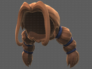 Base Hair for girl V24 Model 3D