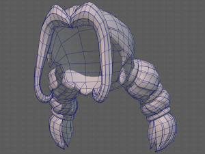 Base Hair for girl V24 Model 3D