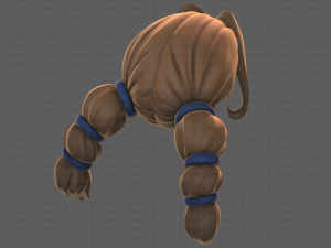 Base Hair for girl V24 Model 3D